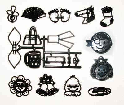 Mini sada - dětské motivy - patchwork na marcipán